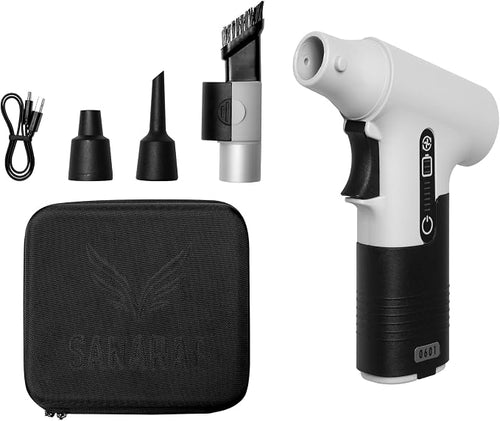 130, 000RPM Cordless Air Duster & Mini Vacuum Cleaner – Rechargeable 100W by Unknown