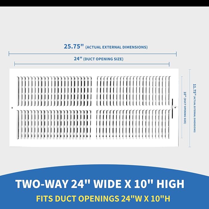 24x10 Vent Register, Vent Covers - Image 2