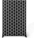 Metal Privacy Screen Outdoor 72" H×47" W, Freestanding Decorative Privacy Screen by Unknown