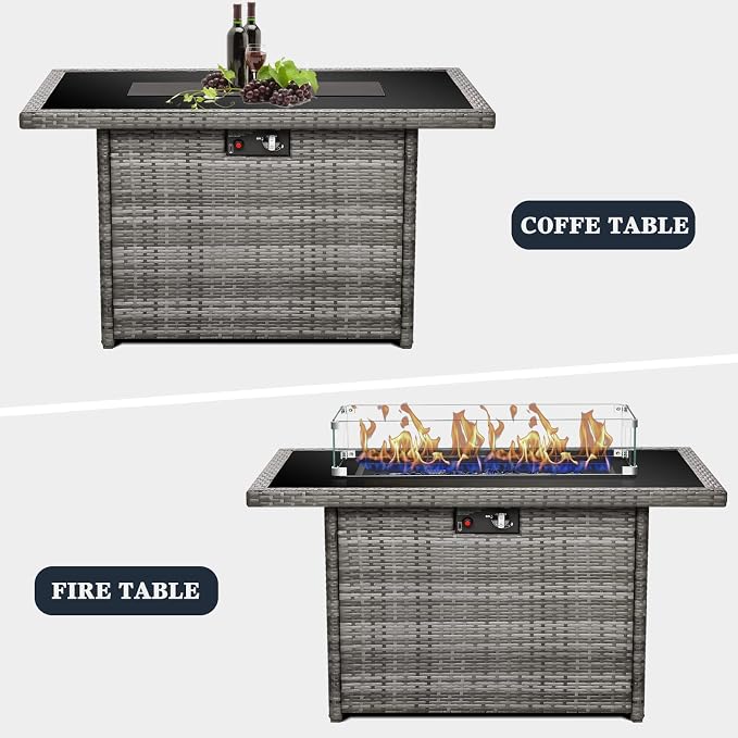 44 Inch Propane Gas Fire Pits Table - Image 6