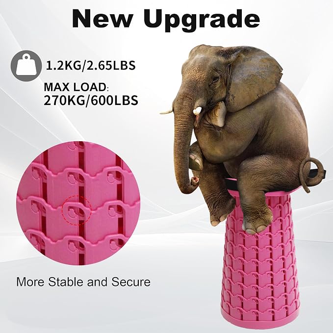ALEVMOOM Upgraded Collapsible Stool - Image 3