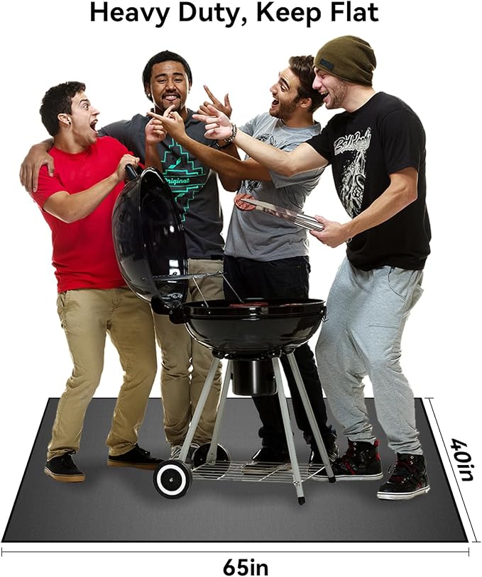 65 x 40 inch Heavy Duty Large Under Grill Mats - Image 6