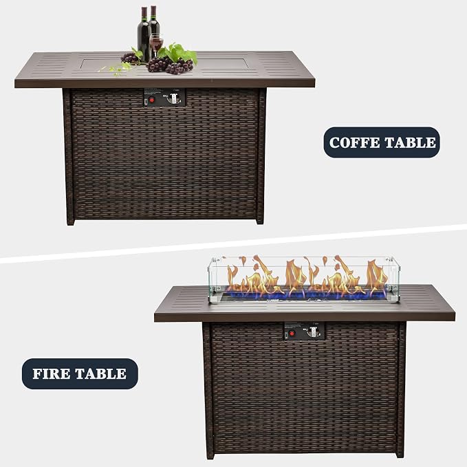 44 Inch Propane Gas Fire Pits Table - Image 6