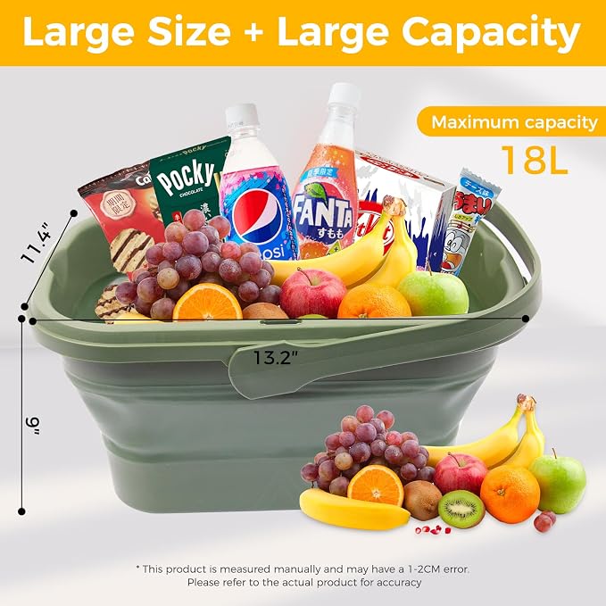 Picnic Basket for 2 Person, Foldable Bucket - Image 4