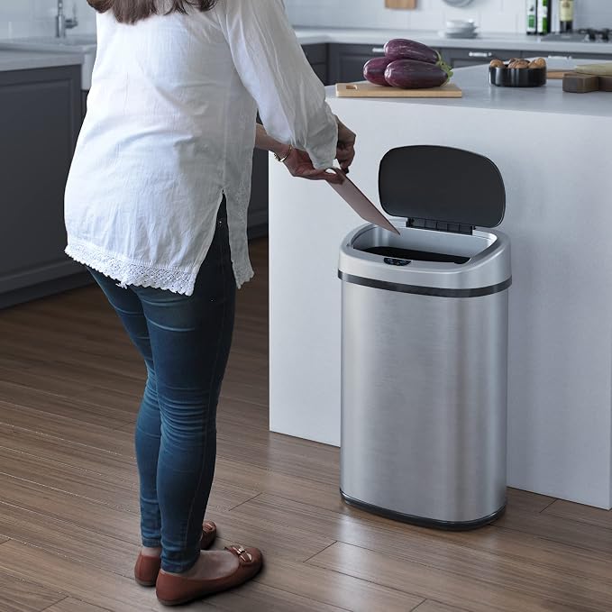 iTouchless 13 Gallon Automatic Sensor Trash Can - Image 2