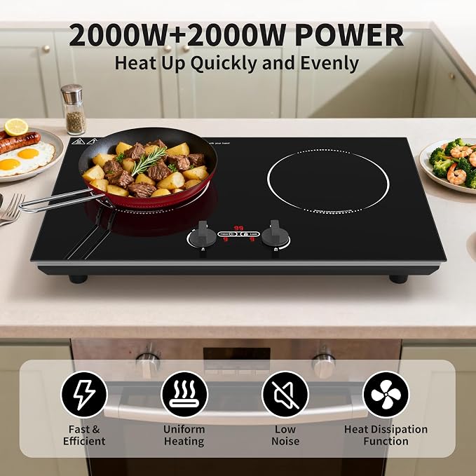 VBGK Induction Cooktop, 110V 4000W Countertop burners - Image 7