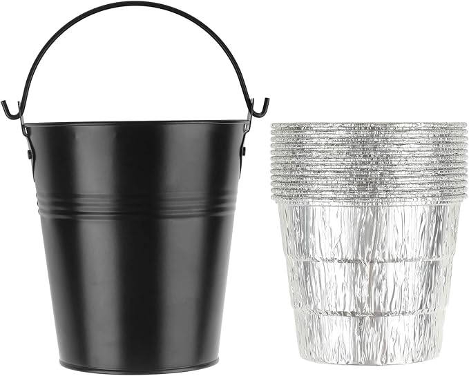 Drip Grease Bucket and 12-Pack Liners by ProfessionalGrillpartsLiving