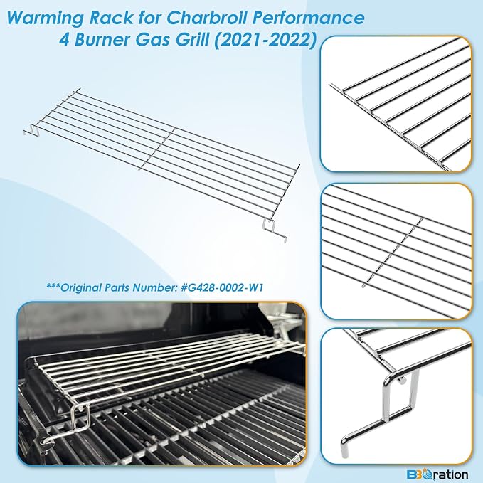 Warming Rack Grill Parts for Charbroil Performance 4 Burner 463352521 463354021 - Image 3