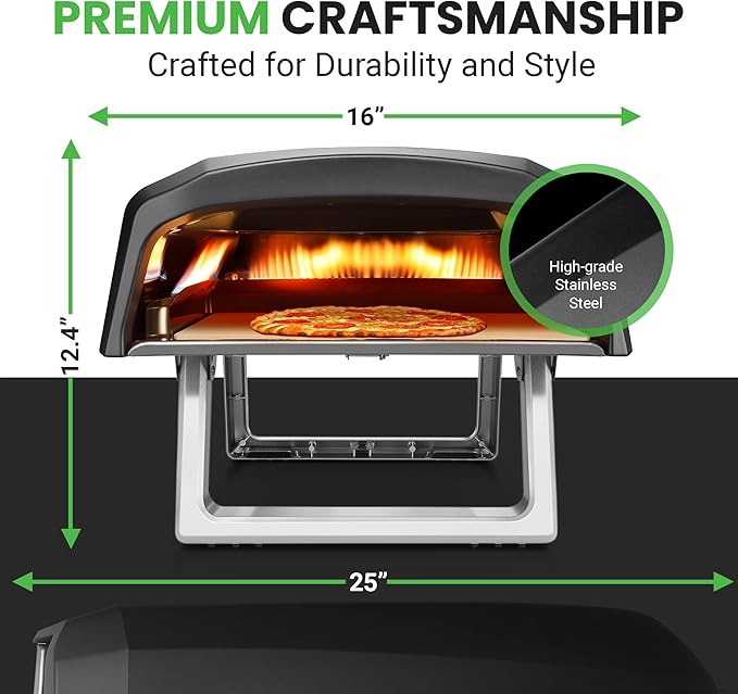NutriChef Portable Outdoor Gas Pizza Oven - Image 5
