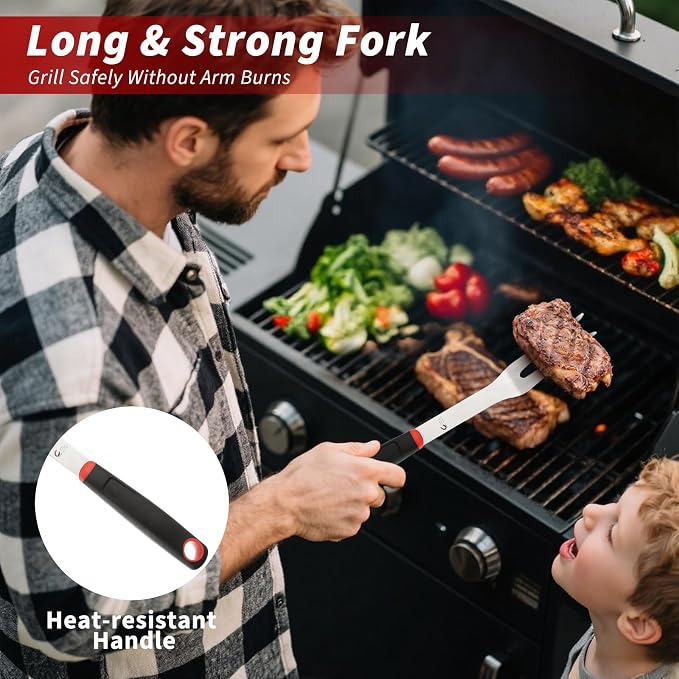 BBQ Tools Set, Tongs with Portable Bag, Essential Accessories - Image 7