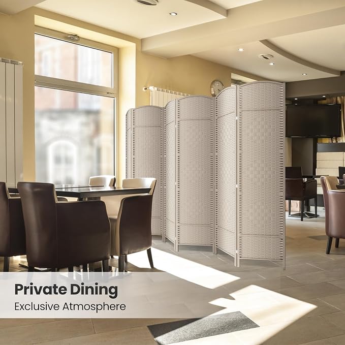 6 Panel Room Divider, 6Ft Folding Privacy Screen, Tall - Image 6
