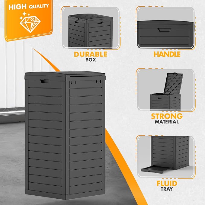 38 Gallon Outdoor Trash Can - Image 8