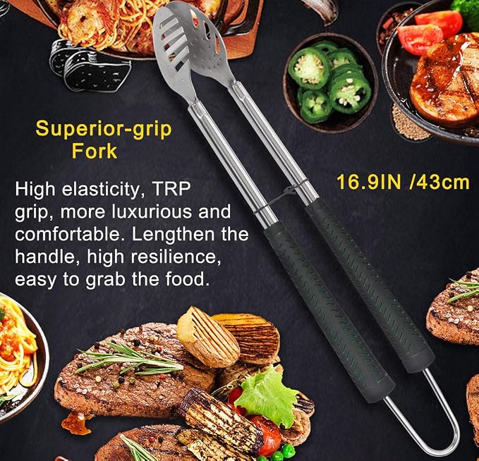 POLIGO 7PCS Golf-Club Style BBQ Tools Set Grilling Tools - Image 6