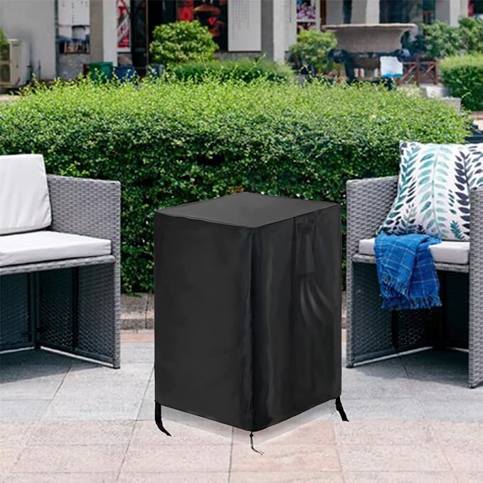 POMER Fire Column Cover, 21inch Square Firepit Cover - Image 6