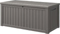 NUNU LAB 150 Gallon Outdoor Storage Box, Resin Large Sturdy Deck Box, Backyard by NUNULAB