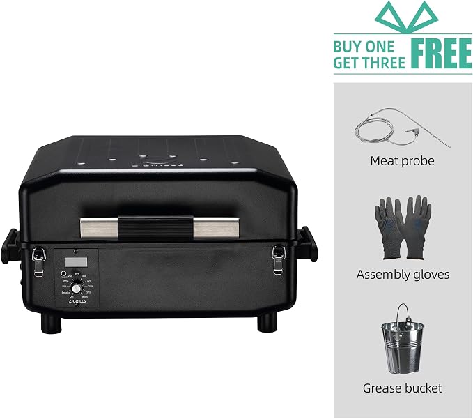 Z GRILLS 200A Table Top Wood Pellet Grill, Pellet Smoker - Image 8