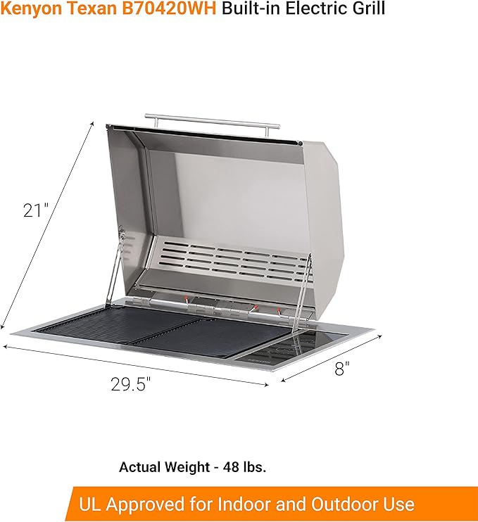 Kenyon Texan Built-In Electric Grill - Image 2