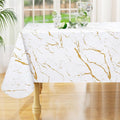 misaya Rectangle Waterproof Vinyl Table Cloth, Wipeable Tablecloth by misaya