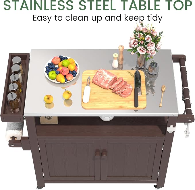 Weatherproof HIPS Outdoor Kitchen Island - Image 4