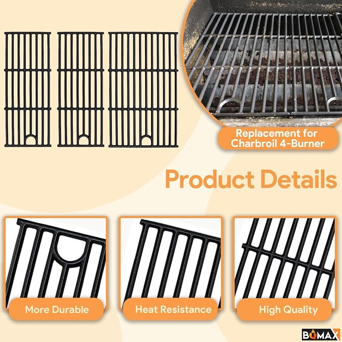 BQMAX 17 Inch Grill Parts Kit for Charbroil Performance 4 Burner Grill - Image 4