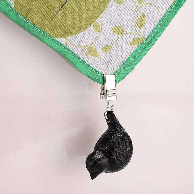 OwnMy Set of 4 Black Tablecloth Weights Clip on, Heavy Duty Pendant Tablecloth - Image 5