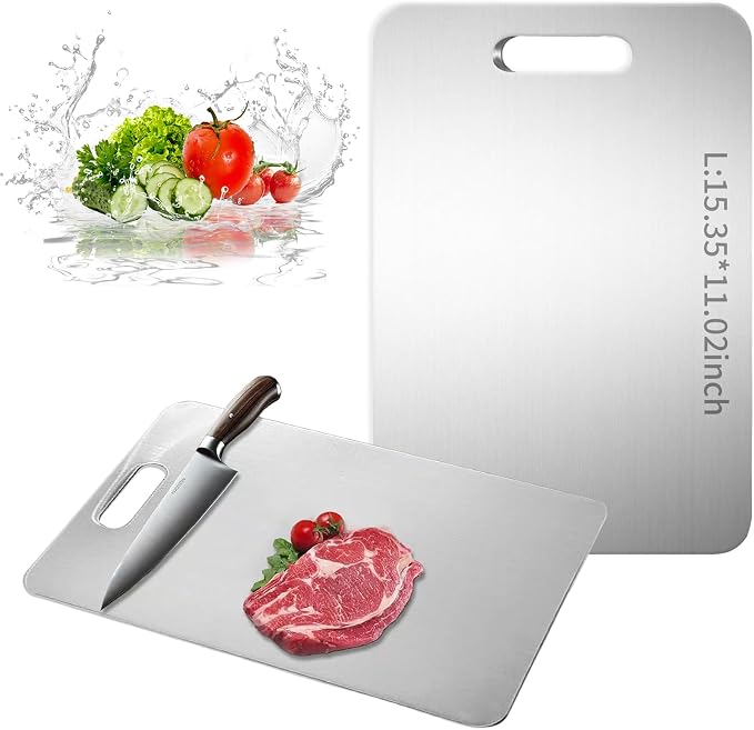 Titanium Cutting Board, New Upgrade Pure Titanium Cutting Boards by Unknown