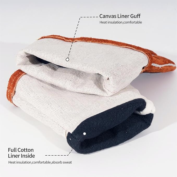Leather Welding Gloves - Image 3