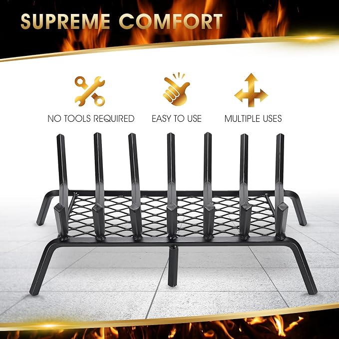 G GOOD GAIN Fireplace Grate 24" - Image 7