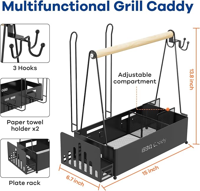Grill Caddy, BBQ Caddy for Outdoor Grill - Image 4