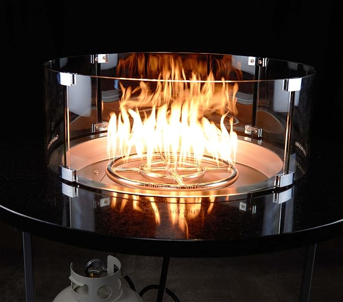 Celestial 23" x 8" Round Wind Guard, fits Celestial 19” Round Fire Pit Burner - Image 6