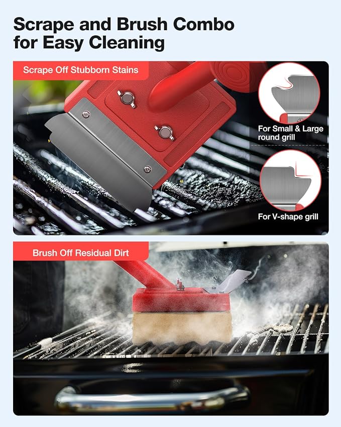 Grill Brush Bristle Free, Safe Non Metal Wire - Image 4