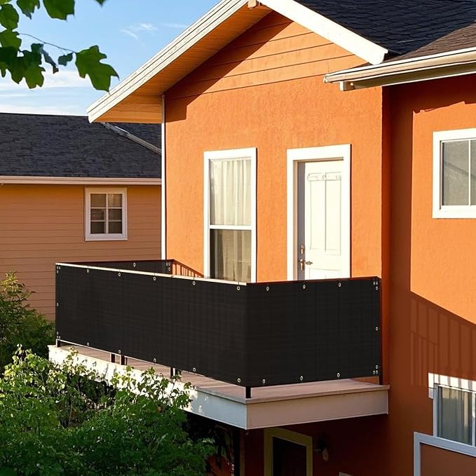 2.5' x 21' Balcony Privacy Screen Fence Cover - Image 7