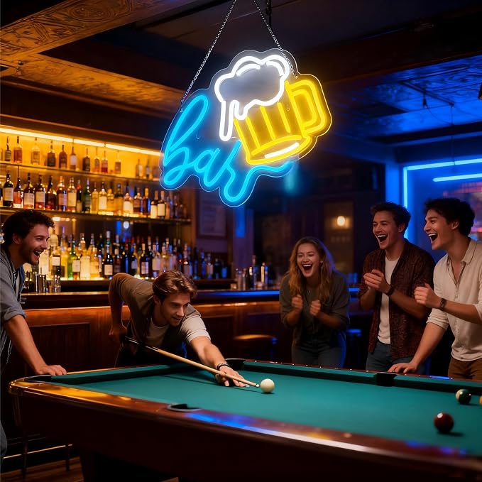 Beer Bar Neon Sign, LED beer Light Up Bar Sign - Image 6