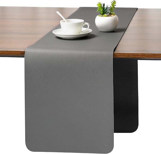 Myir JUN Table Runner Double Sided Vinyl Runner Table 94 Inch Long Runner by MyirJUN