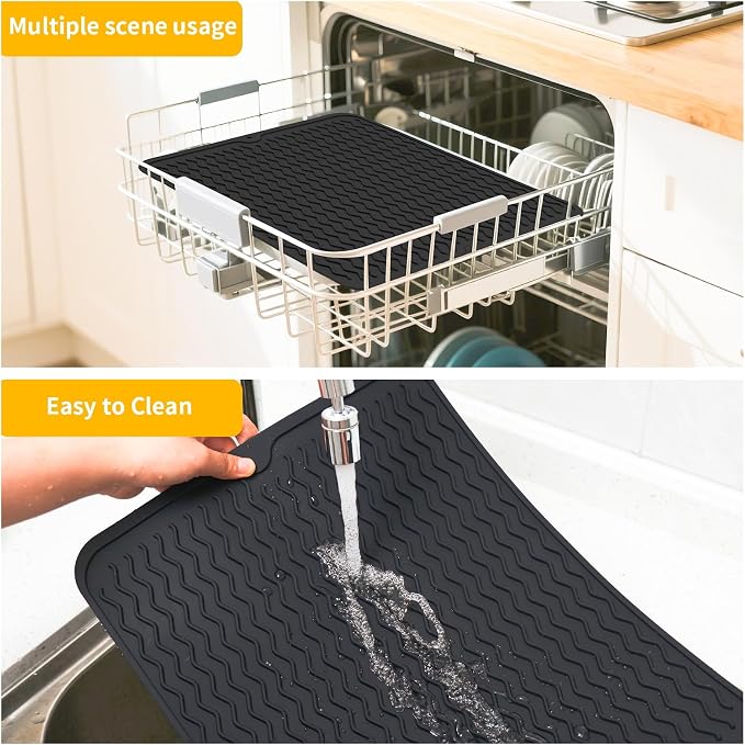 Grill Accessories, 16x12 Inch Silicone Heat Resistant Mat, BBQ Tool Rest Pad - Image 6