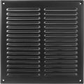 Square Ventilation Grille / 10" x 10" Inch Inside Measurement/Black Metal Air by Unknown