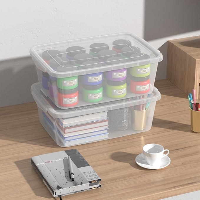 14 Quart Plastic Storage Box, Pizza Dough Proofing Containers, 4 Packs - Image 8