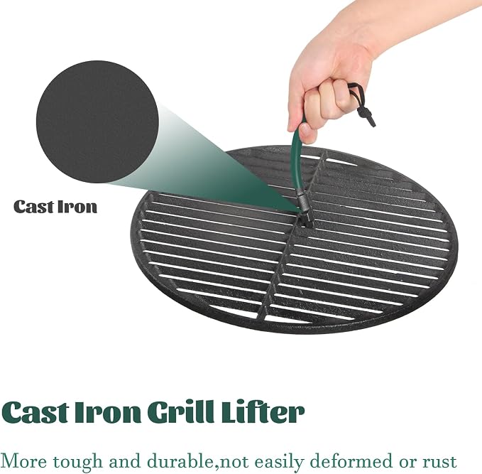 KAMaster Cast Iron Grill Grate Lifter Compatible - Image 2