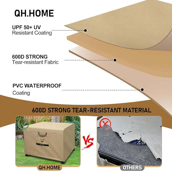 738N Max Tension, Gas Fire Pit Cover Square, Fits - Image 4
