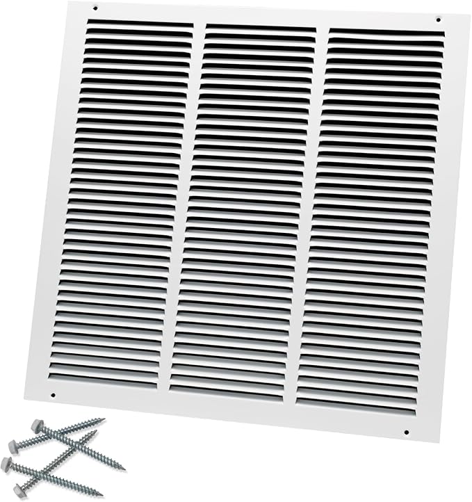 18"W x 18"H Steel Return Air Grille, Air Return Vent Cover by Howeall
