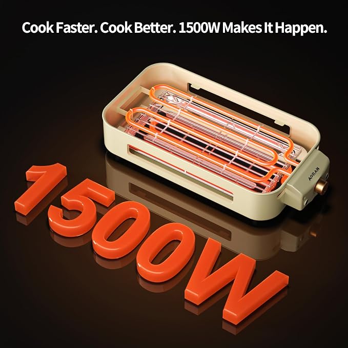 AORAN Indoor Grills Electric Smokeless – Versatile Smokeless Indoor Grill - Image 4