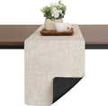 Table Runners 72 Inches Long, Dual-Sided Faux Leather Farmhouse Table Runner by Chitomars