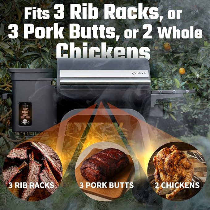 Brisk It Zelos-450 Electric Wood Pellet Smoker Grill – A.I. Smart BBQ Grill - Image 5