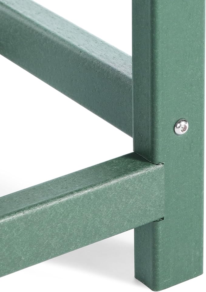 Costaelm Kids Outdoor Side Table, Small Patio HDPE Adirondack Square Table - Image 7