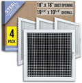 Fits 18x18 Duct Opening Steel Adjustable Air Supply Grille by Handua | Register by Handua