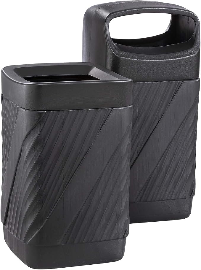Safco Twist Trash Can, 32 Gallons, Indoor and Outdoor Use, Durable & - Image 2