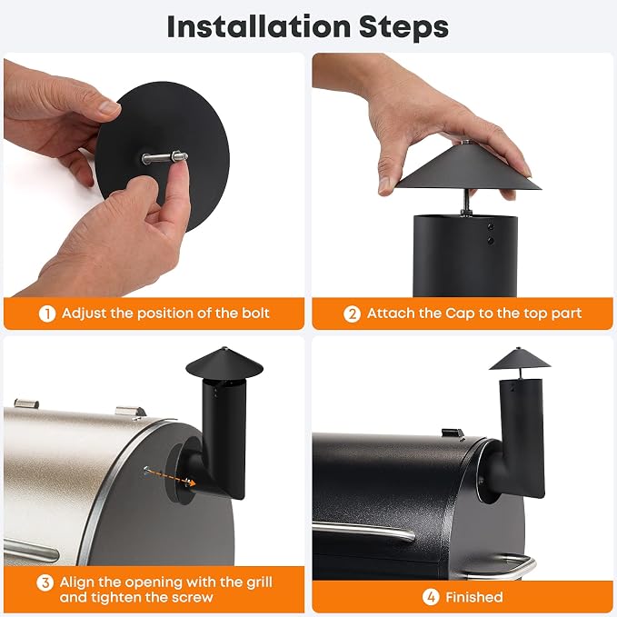 Stanbroil Pellet Grill Smoke Stack Compatible - Image 4