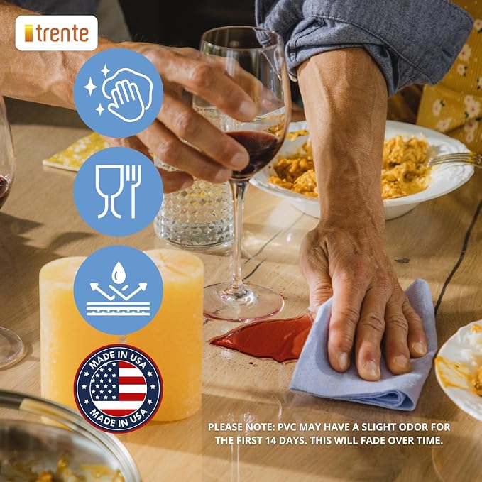 Clear Table Cover Protector, 46x72 inch, German Quality - Image 6