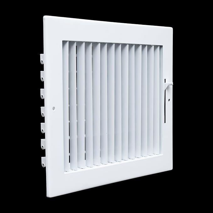 Fits 10x8 Duct Opening Steel Adjustable Air Supply Grille by Handua | Register - Image 4