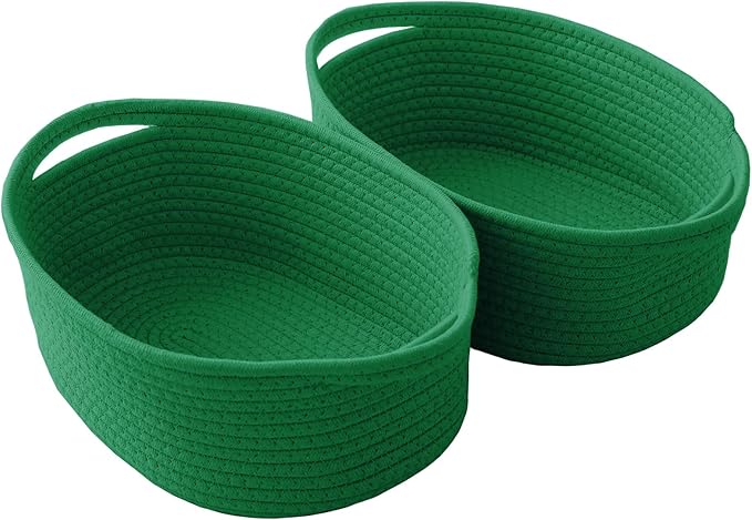 Woven Basket, Small Rope Storage Bin by JMvicyroam